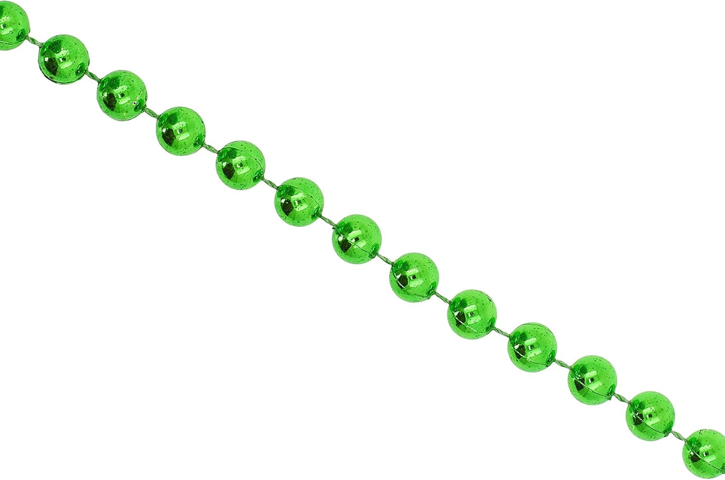 Mandala Crafts 4mm Faux Green Pearl Beads Roll - 44 Yards Strand of Fake Pearls Chain Garlands Spool String for Christmas Tree, Wedding, Party, Vases, DIY Decoration