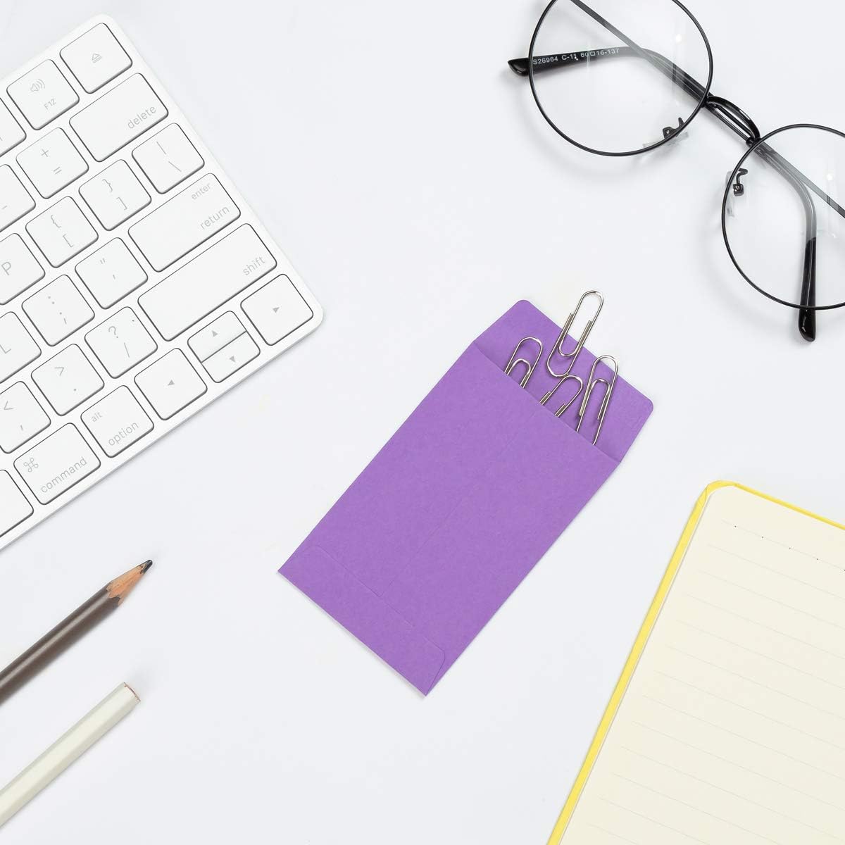 500 Pieces Colorful Small Coin Envelopes Self-Adhesive Seed Envelopes Mini Parts Small Items Storage Packets Envelopes for Garden, Office or Wedding Gift (2.25×3.5 inch)