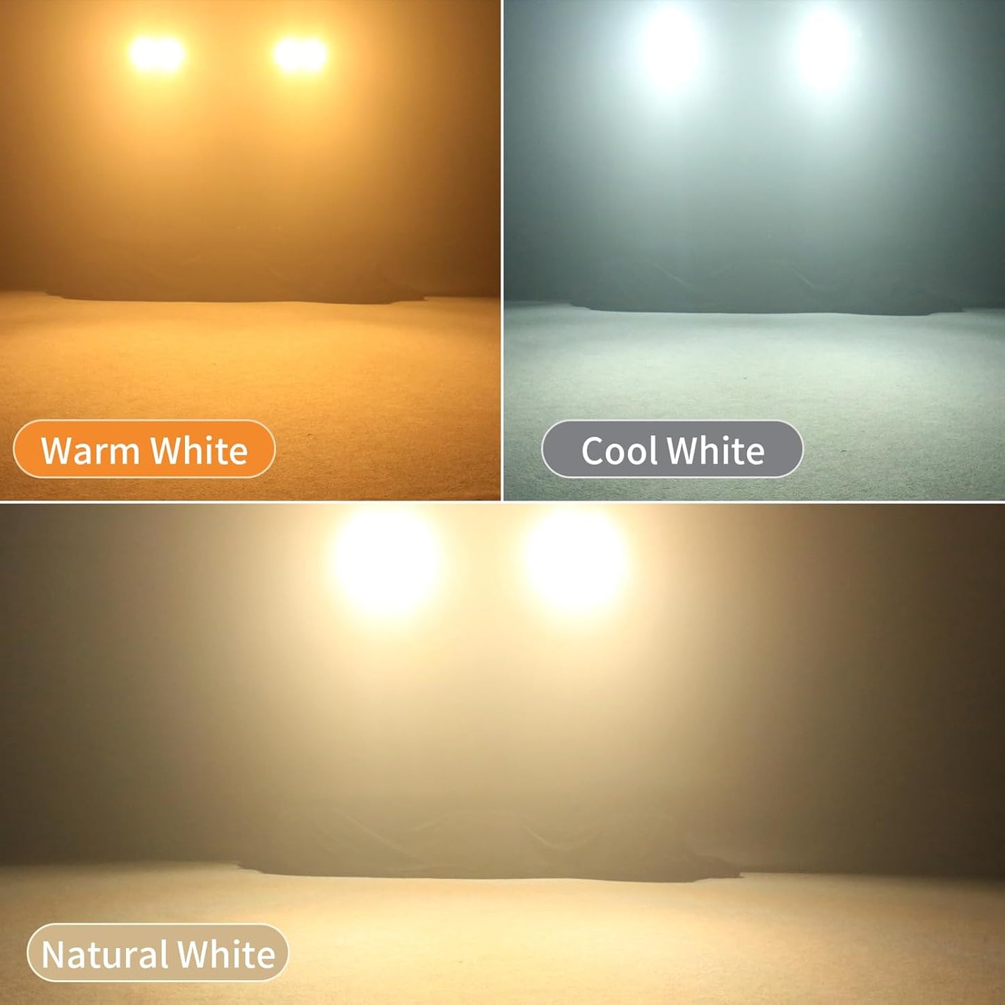 Stage Lights, 4X100W COB Spotlight LED Par Can Retro Lights, 2 in 1 Cool White & Warm White DMX512 Sound Activated Blinder Uplights for Events Parties Wedding Church Concert Studio Show Dance - 4Packs