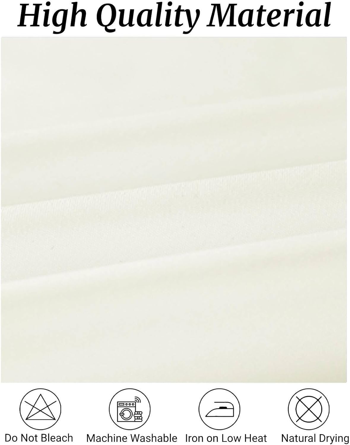 Fokitut 6 Pack Round Tablecloth, 90 Inch, Stain Resistant and Wrinkle Polyester Table Cloth, Fabric Table Cover for Kitchen Dining, Wedding, Party, Holiday Dinner-Ivory