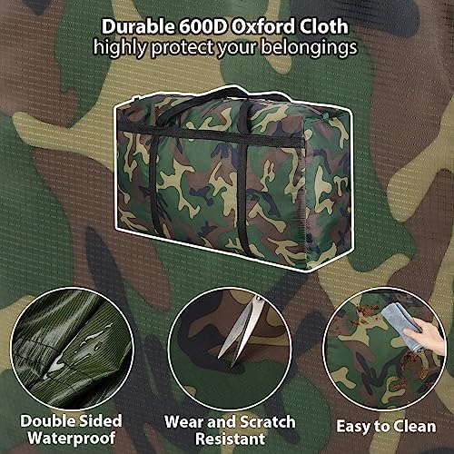 2-Pack Camo 26 Gal Extra Large Foldable Duffle Bags - Image 4