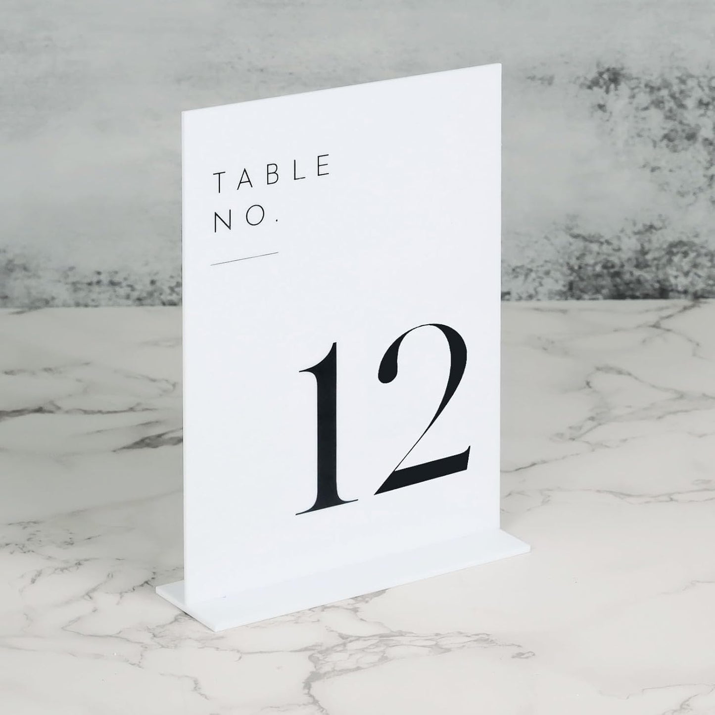 JINMURY White Wedding Table Numbers 1-30 with Stands, 5"x7" White Acrylic Table Numbers, Perfect for Wedding Reception, Party, Anniversary, Event