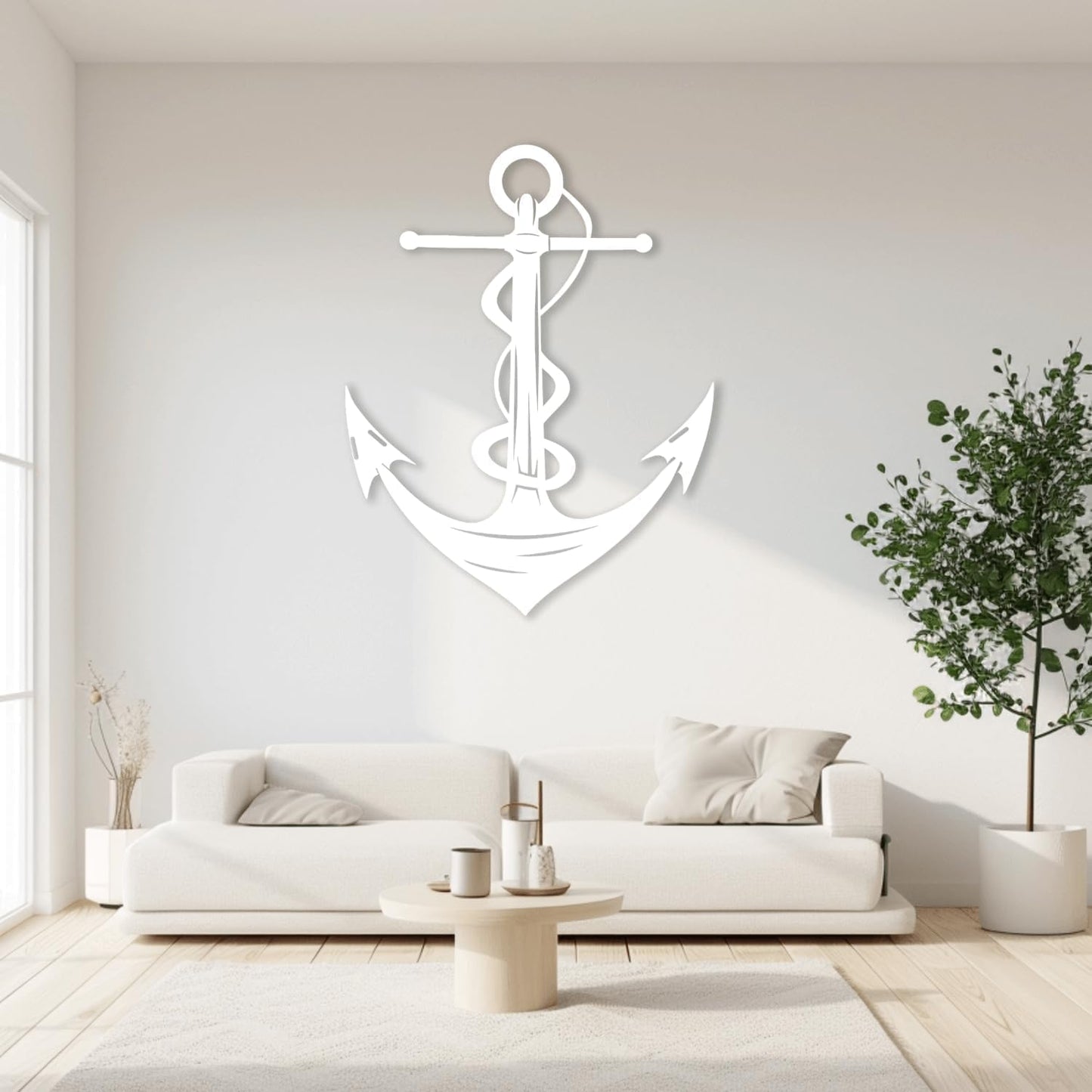XXQ Anchor Metal Wall Decor, Anchor Metal Wall Art for Bedroom Living Room Dorm Antique Anchor Wall Decor Antique Metal Anchor Farmhouse Decor (Black, 24" x 35" / 60 x 90cm)