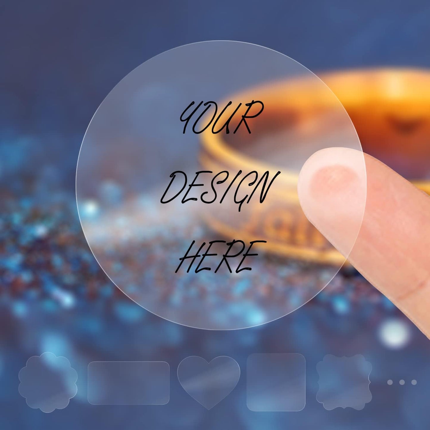 Custom Logo Stickers for Business, Personalised Branding Stickers, Any Shape & Size, Waterproof, Glossy (Transparent)