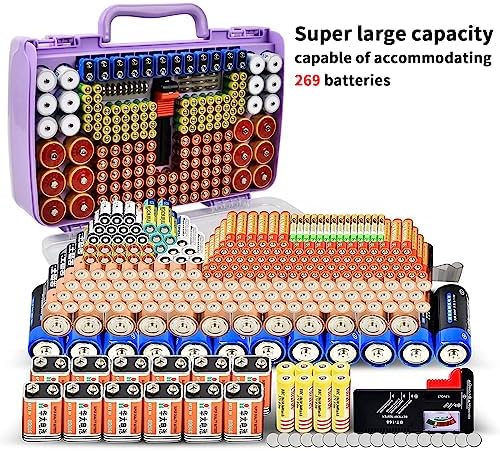 Battery Organizer Storage Case with Tester for 269 Batteries, Double Sides - Image 4