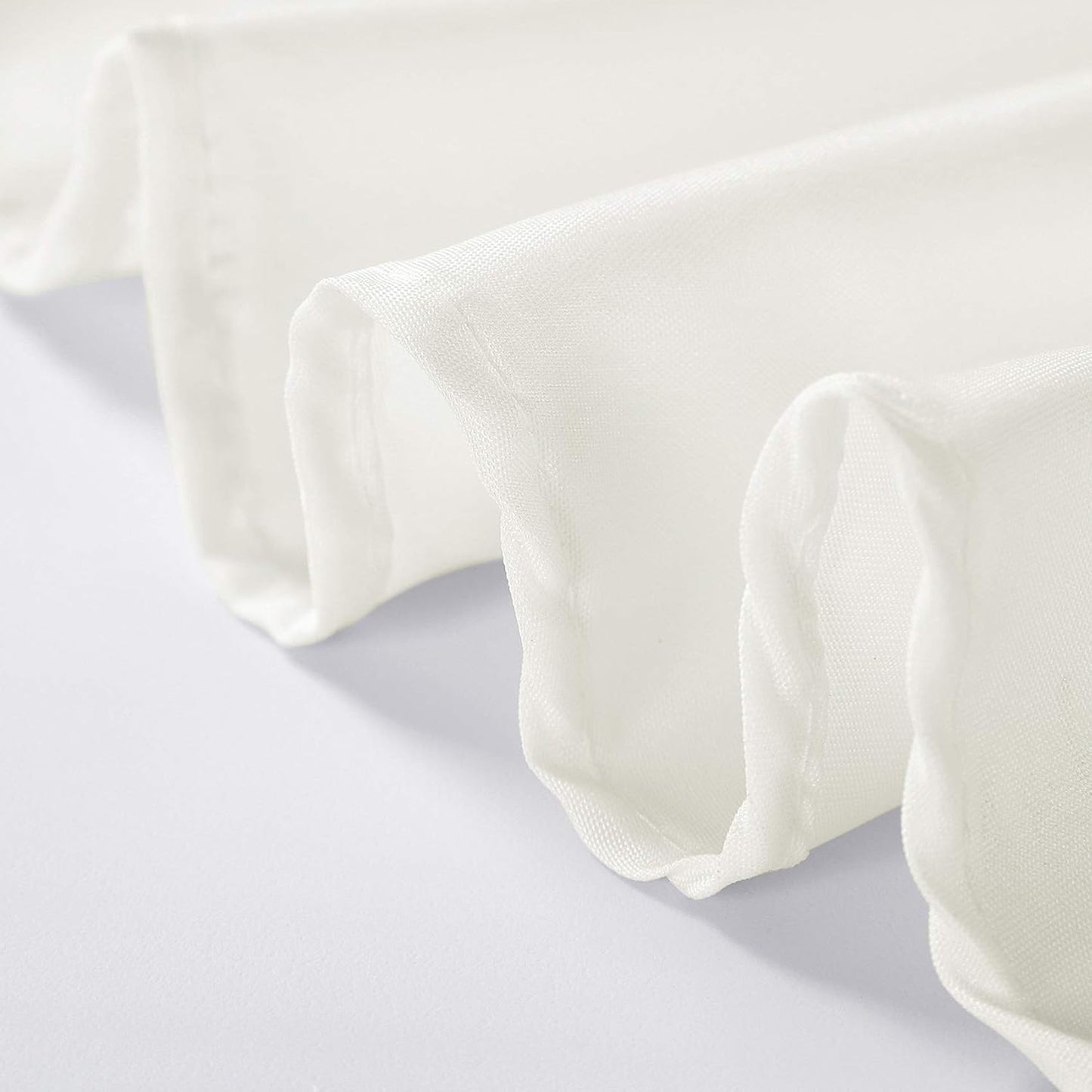 108 inch Round Tablecloth Washable Polyester Table Cloth Decorative Table Cover for Wedding Party Dining Banquet（108 inch,Ivory）