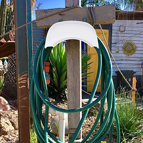 Gardzen 2-Pack Steel Wall-Mounted Heavy Duty Black Hose Bracket, Car Hose Holder, Carrier, Support for Garden Hose Hanger - Image 5