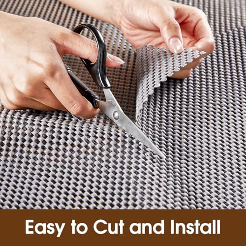 Shelf Liner for Kitchen Cabinets and Drawers, Grey, 18" x 120" - Image 4