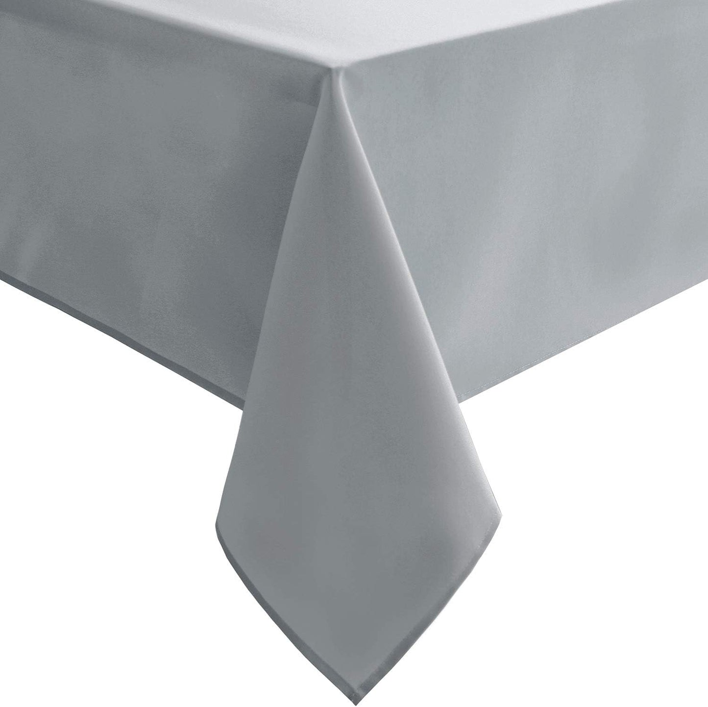 Hiasan Silver Grey Rectangle Tablecloth - Waterproof and Spillproof Washable Fabric Table Cloth for Dining Room Kitchen Party and Outdoor, 30 x 60 Inch