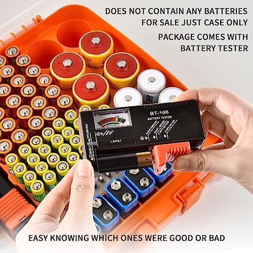 Battery Organizer Storage Case with Tester for 269 Batteries, Double Sides - Image 6