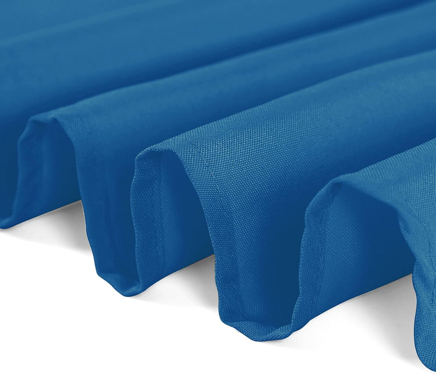 Rectangle Tablecloth 90x156 inch Washable Polyester Fabric Table Cloth for Wedding Party Dining Banquet Decoration（90x156, Mediterranean Blue）