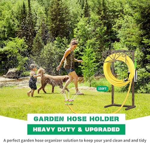 TomCare Garden Hose Holder, Heavy Duty Water Hose Hanger for 160FT Hose - Image 6