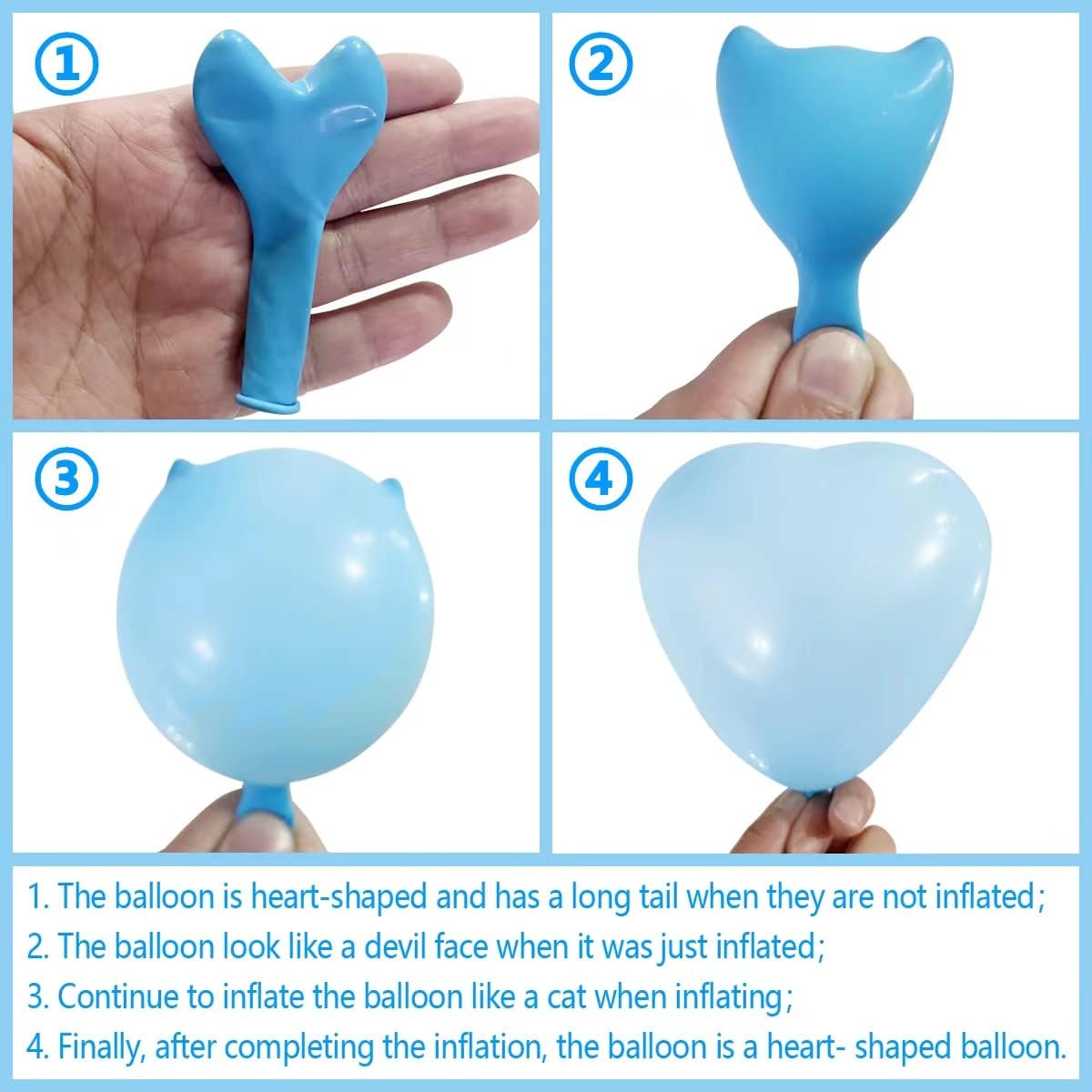 6-inch Heart shaped balloons 10 Kinds of Mixed Color Latex Balloons for Valentines Day,Propose Marriage,Wedding Party.(red, purple,yellow,green,blue, pink, white,orange,etc.)