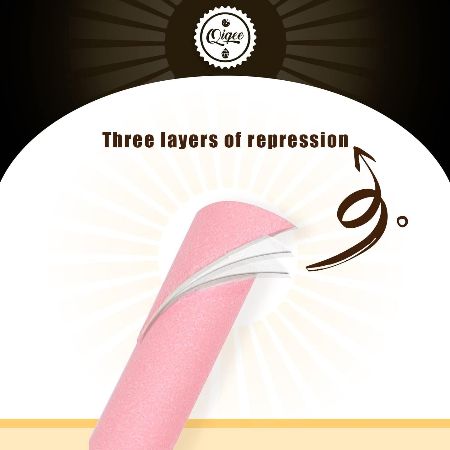 Pink Paper Straws 150pcs Disposable Straws Bulk (10 Pattern) qiqee