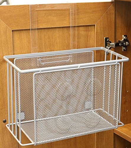 Deco Brothers Over Cabinet Door Organizer, Silver - Image 4