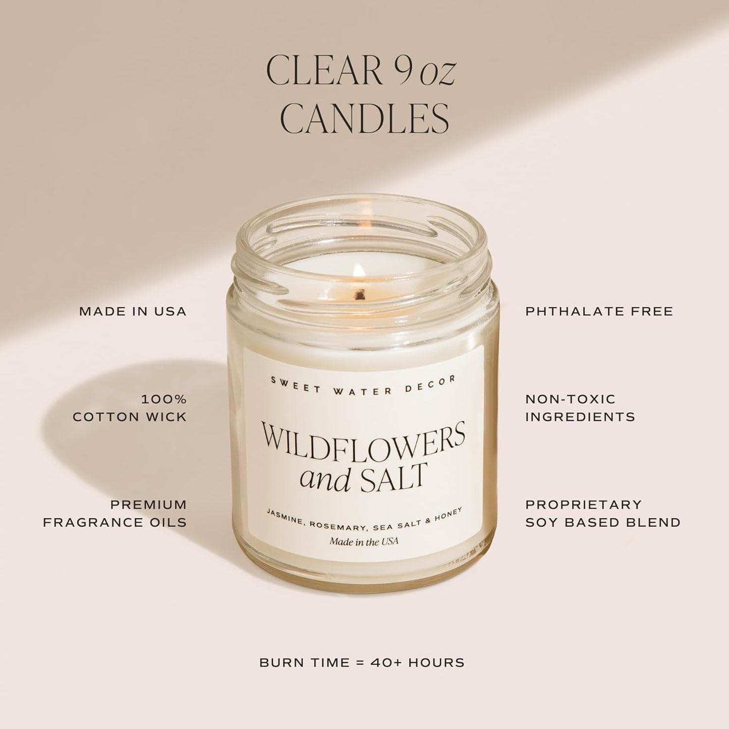 Sweet Water Decor Mulled Cider Candle - Fall Scented with Cinnamon, Icing and Cinnamon Buttery Pastry for Home - Fall Soy Candle with 40 Hours Burn Time - 9Oz Gold Lid Clear Jar Mulled Cider Scents