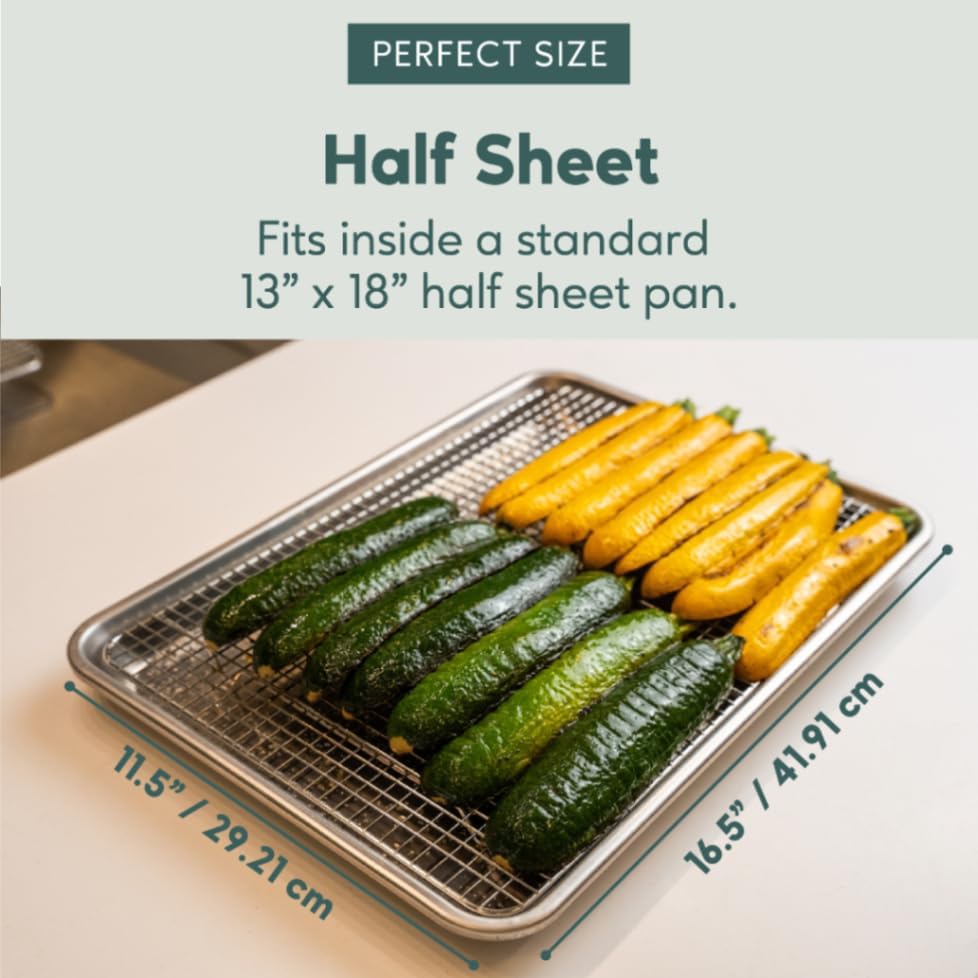 Ultra Cuisine Cooling and Baking Rack Set - Cooling Racks -11.5'' x16.5'' - Image 3