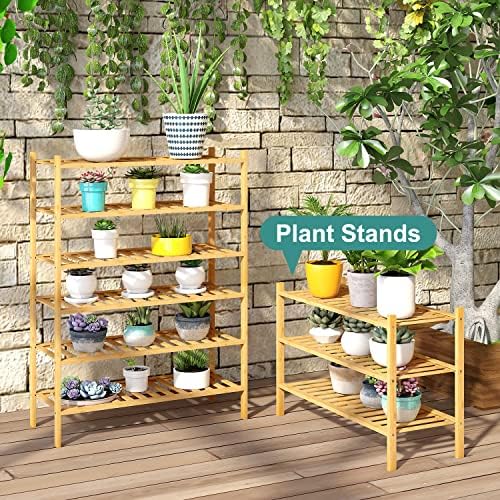 viewcare 3-Tier Free Standing Shoe Racks, Bamboo Wood Shoe Rack for Entryway & Closet, Beautiful | Natural | Functional | Sturdy Shoe Rack - Image 5
