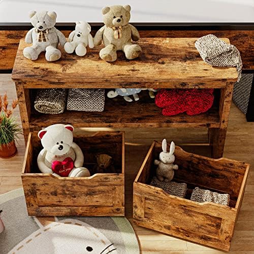 IRONCK Toy Storage Organizer with Drawers, Floor Toy Box with Wheels - Image 4