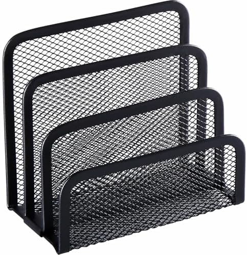 Lorell Mesh Vertical Desktop File Sorter 5.6" x 5.3" by Lorell