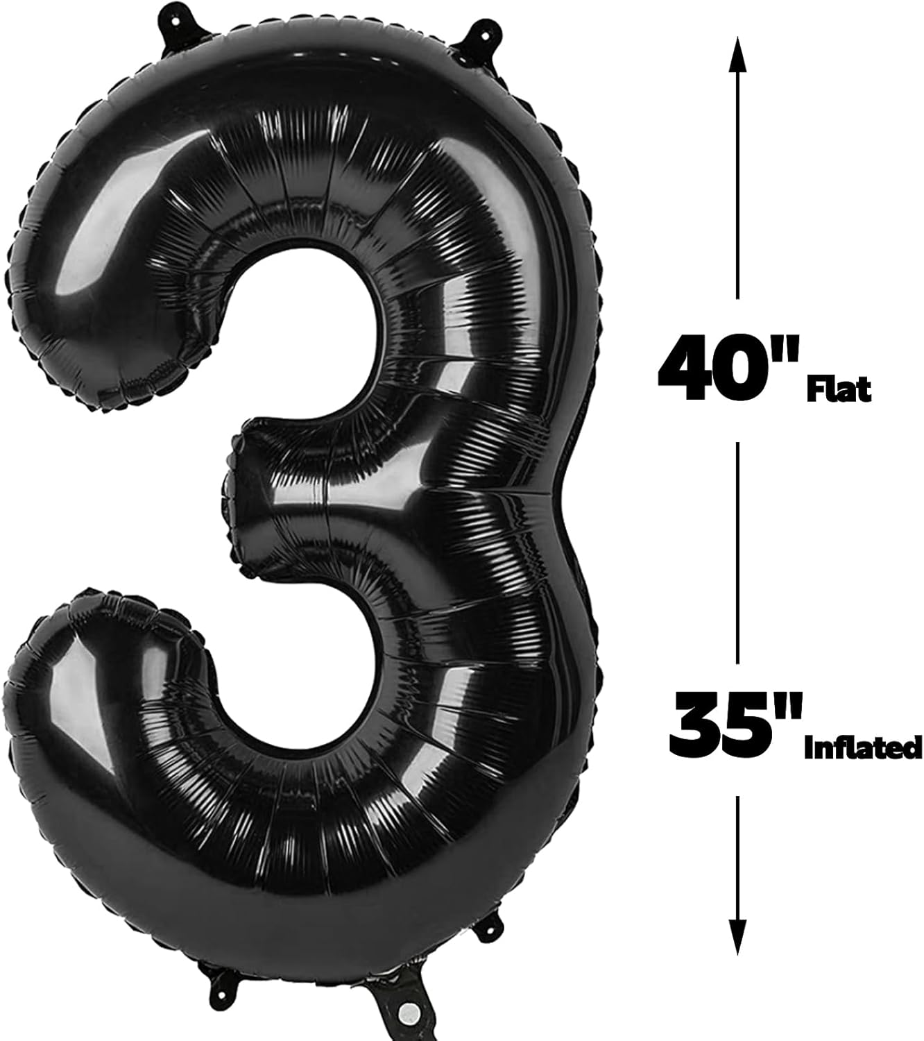 Black Number 13 Balloon, 40 Inch, Birthday Party Decorations, Graduation & Anniversary Supplies