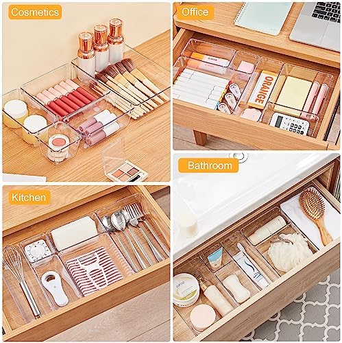 SMARTAKE 22-Piece Drawer Organizer with Non-Slip Silicone Pads, 5-Size - Image 6
