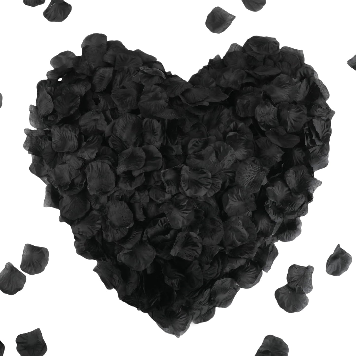 CODE FLORIST 2200 PCS Silk Rose Petals for Valentine's Day,Romantic Night,Wedding,Proposal Anniversary Flower Decorations(Black)