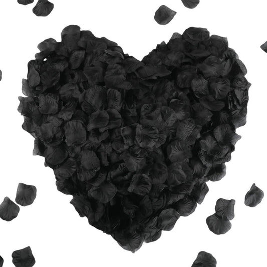 CODE FLORIST 2200 PCS Silk Rose Petals for Valentine's Day,Romantic Night,Wedding,Proposal Anniversary Flower Decorations(Black)