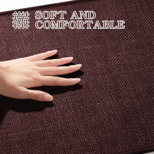 chakme Bathroom Rugs Mat 24x17, Ultra Thin Non Slip Bath Mat Small Quick Dry Absorbent Bath Mat for Bathroom Floor, (Dark Purple, 24"x17") - Image 4