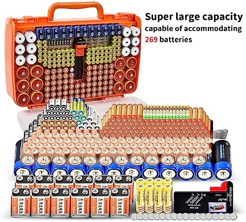 Battery Organizer Storage Case with Tester for 269 Batteries, Double Sides - Image 4