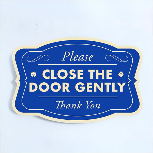 Custom Decorative Outdoor Metal Signs, Personalized Aluminum Signs, Customized Driveway Signs, Waterproof Signs Made In USA, Design 3 Blue Steel 14x10 In