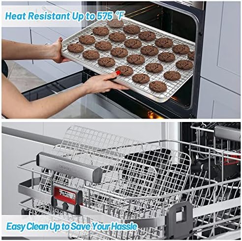 TeamFar Cooling Rack, Stainless Steel Baking Rack for Oven - Image 5