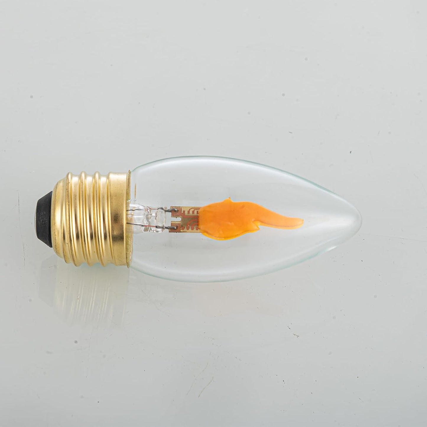 LED Flickering Light Bulbs E26 Flame Effect Bulb Standard Base, Fire Light Bulbs for Halloween Christmas Decoration, 2 Pack