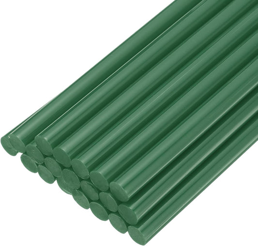 uxcell 20pcs Hot Glue Sticks for Glue Gun 7mm/0.28-inch x 8-inch Mini Hot Melt Adhesive Glue Stick Dark Green