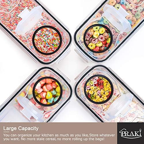 5PCS Large Cereal Containers Storage [4L/135.2 oz], Food Storage Containers - Image 4