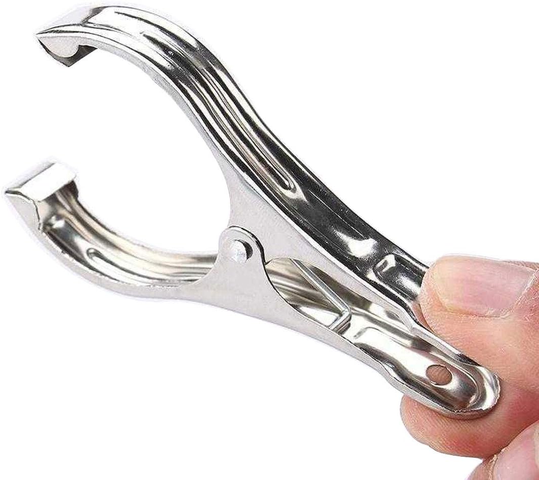 Metal ClothesPins,Row Cover Clips 20 Pack 3.5 Inch Stainless Steel Pool Towel Clips,Chair Clips for Beach Towels,Garden Clips，Greenhouse Clamps：Quilts, Blankets from Blow Away Or Decline