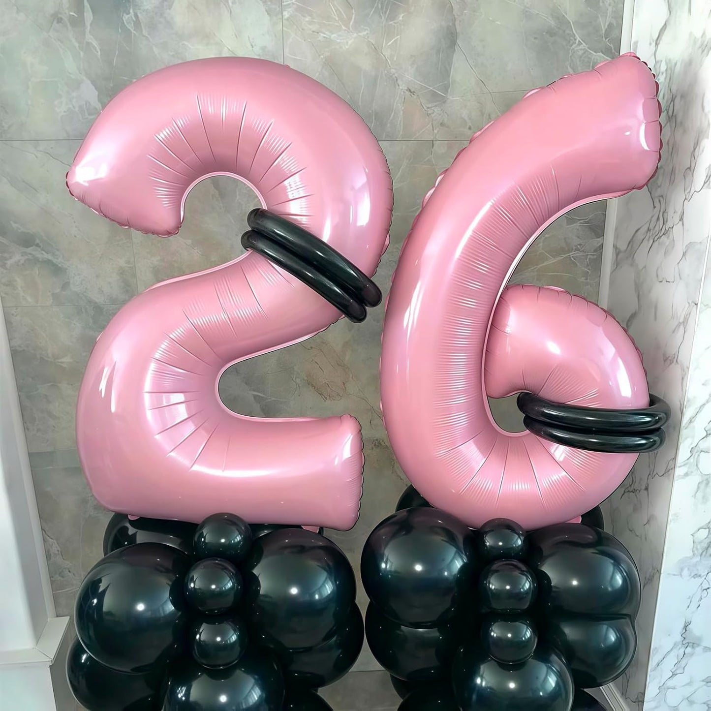 Light Pink 0 Balloon,Pastel Pink 0 Balloons Number,40 Inch Helium Foil Mylar Number 0 Balloon for Birthday Party