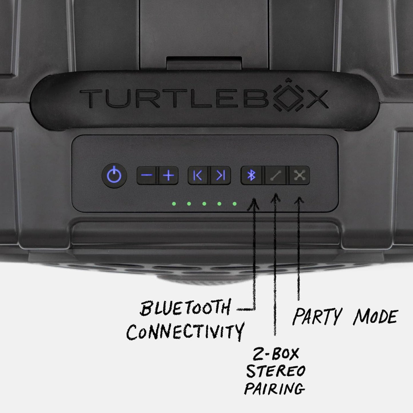 Turtlebox Original Gen 3: Portable Outdoor Bluetooth Speaker – Ultra-Loud (120dB), Waterproof (IP67), Rugged, Impact-Resistant, 3-Day Battery | Party Mode: Unlimited Pairing Stereo, Gray/Camo