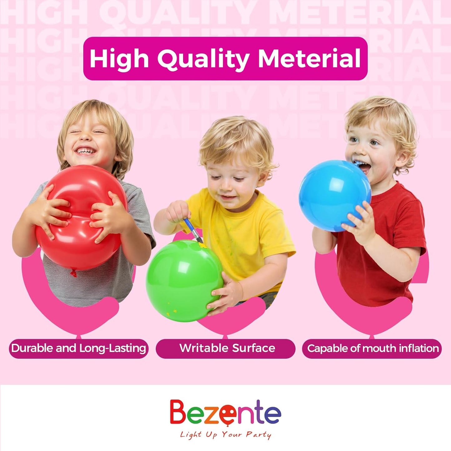 Bezente Black Balloons Latex Party Balloons - 100 Pack 12 inch Round Helium Balloons for Black Themed Graduation Anniversary Birthday Halloween Party Backdrop Prom Send off Decorations 2025