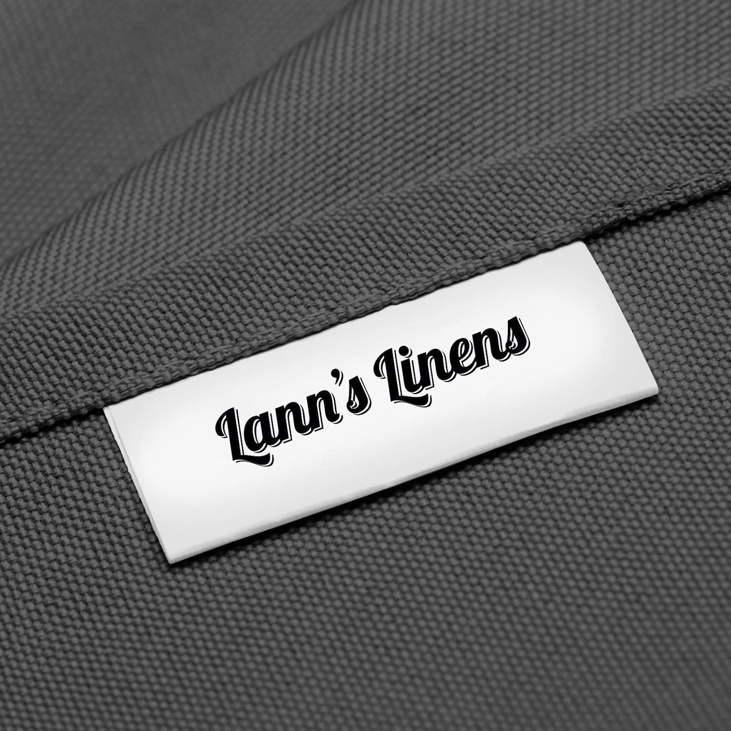 Lann's Linens - 10 Premium 60" x 126" Tablecloths for Wedding/Banquet/Restaurant - Rectangular Polyester Fabric Table Cloth - Dark Gray