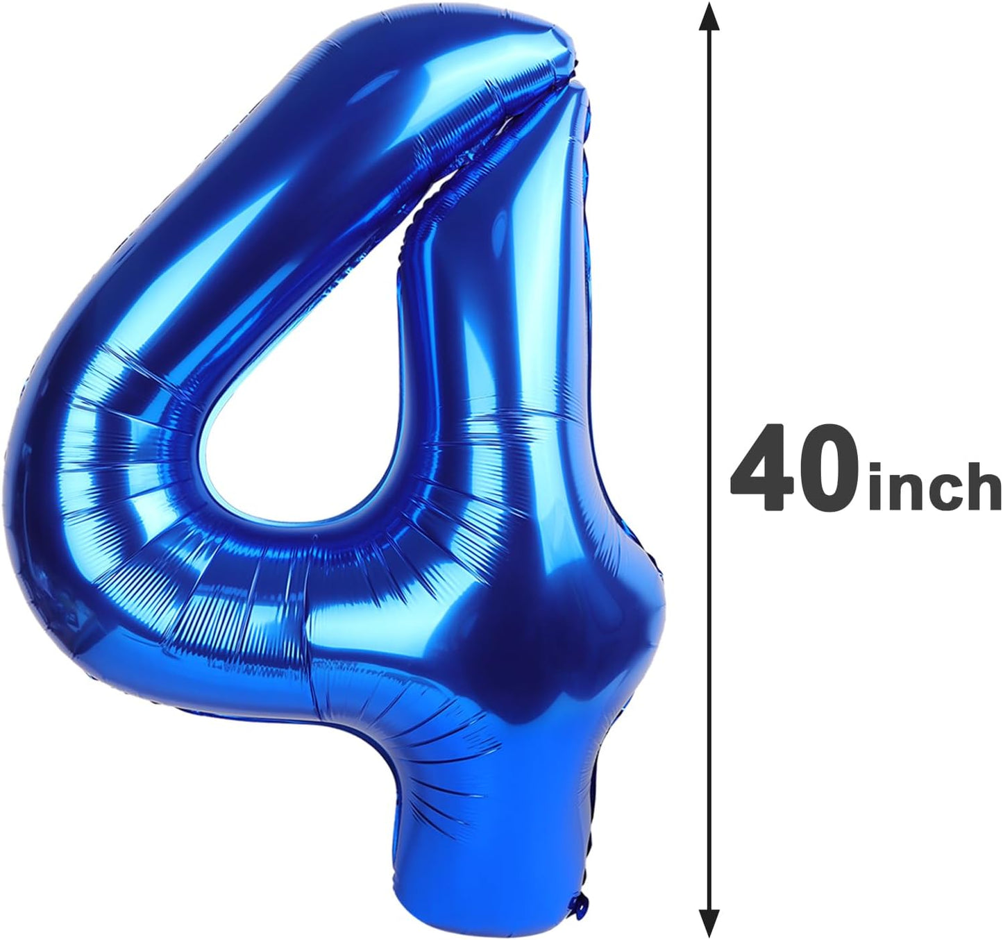 Giant Navy Blue 40 Balloon Number 40 Inch, 40 Number Balloons Birthday Supplies, 40 Year Old Birthday Party Celebration, 40 Balloons Graduations Anniversary Decorations