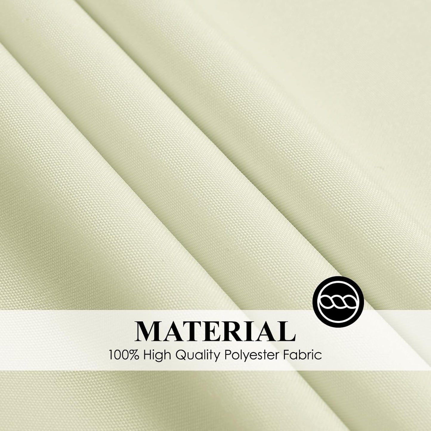 Round Tablecloth 6 Pack 108 Inch Ivory Tablecloths Washable Decorative Linen Polyester Table Clothes Cover for Dining Table Banquets Buffet Parties and Wedding