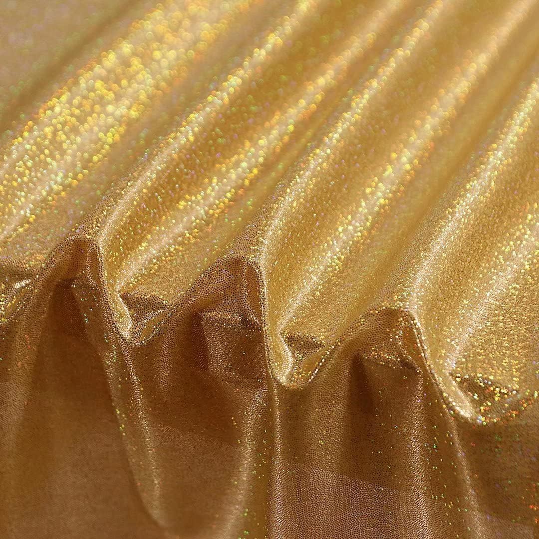 Fitable Gold Sequin Tablecloth for Parties 54x54 Inch - Sparkle Glitter Table Cloth Laser Square Overlay for Wedding Baby Shower Ceremony Birthday Holiday Banquet Decoration