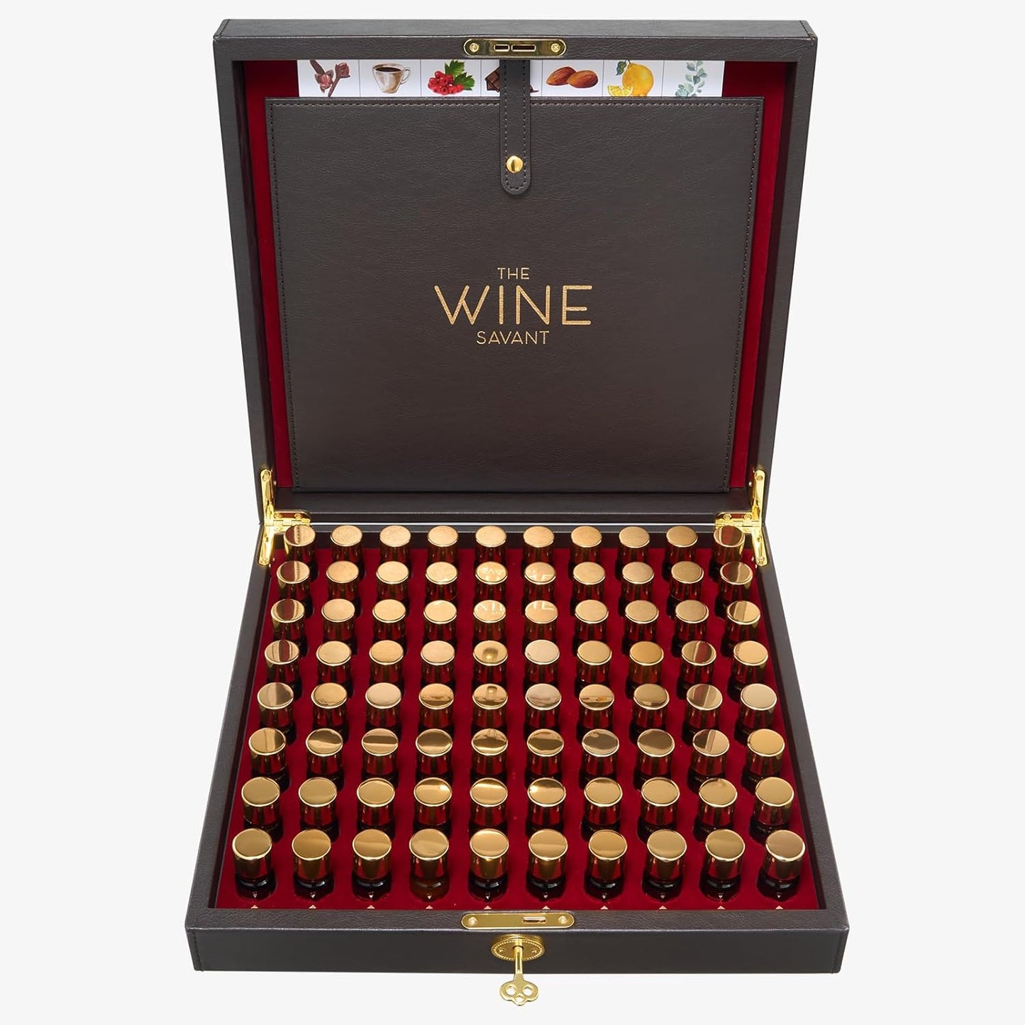 Wine Aroma Kit, Tasting & Smelling Aroma Set For Both White & Red Wines, 80 Aromas, Training Educational Gift - Beginners & Sommelier Master, Book & Accessories Guide Included Wine Game Gifts Holiday