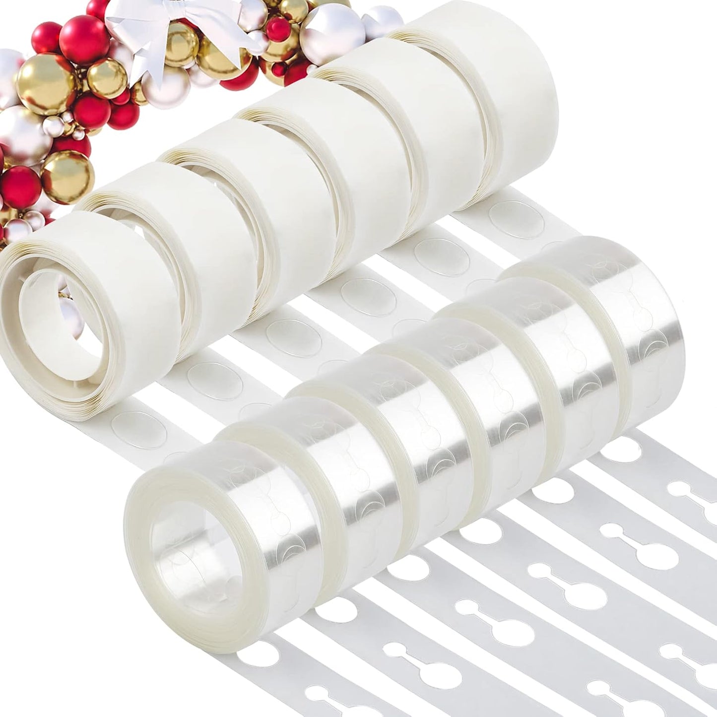 Arch Kit 98.5ft Tape & 600pcs Glue Point for Balloon Decorating Strip Kit - Party Graduation Wedding Birthday Baby Shower Decor