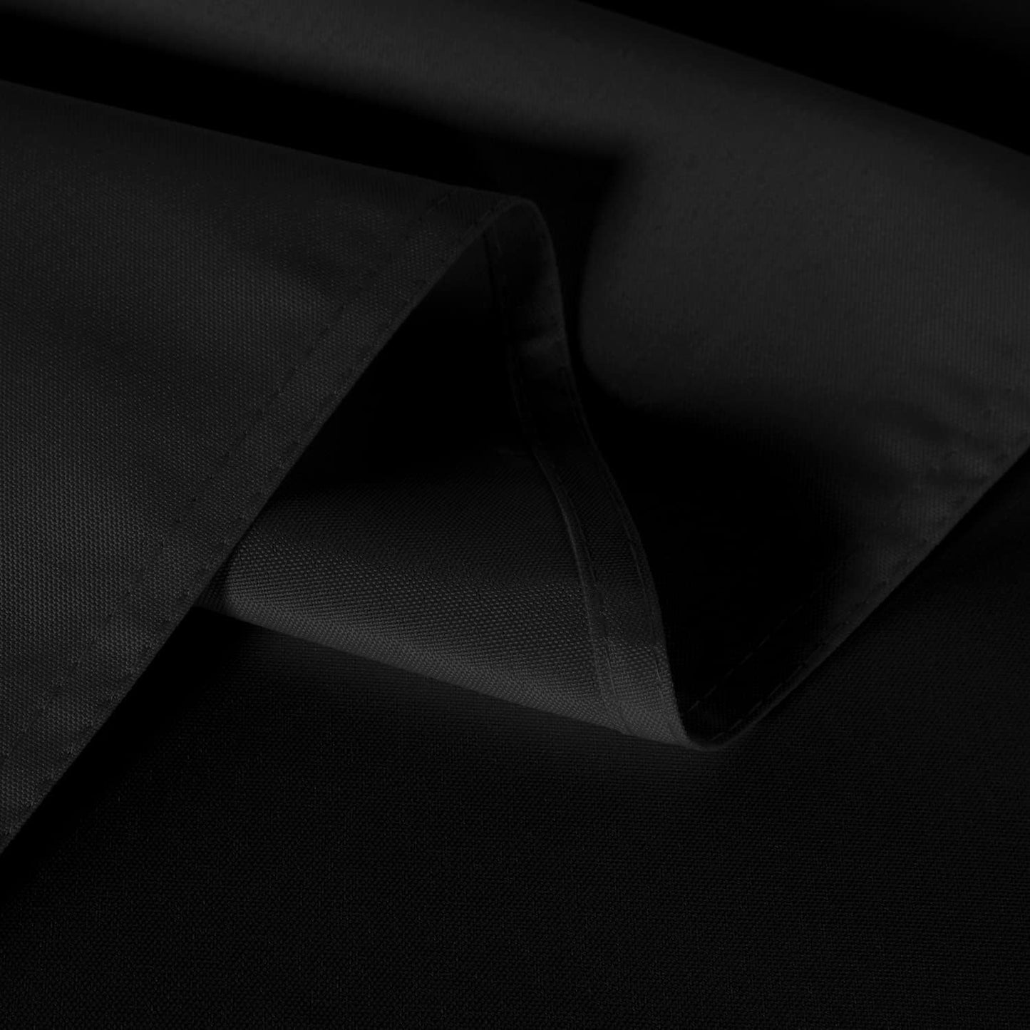 sancua 8 Pack Black Tablecloth 60 x 120 Inch, Rectangle Table Cloth for 8 Feet Tables - Stain and Wrinkle Resistant Washable Polyester Table Cover for Dining Tables, Buffet Parties and Camping