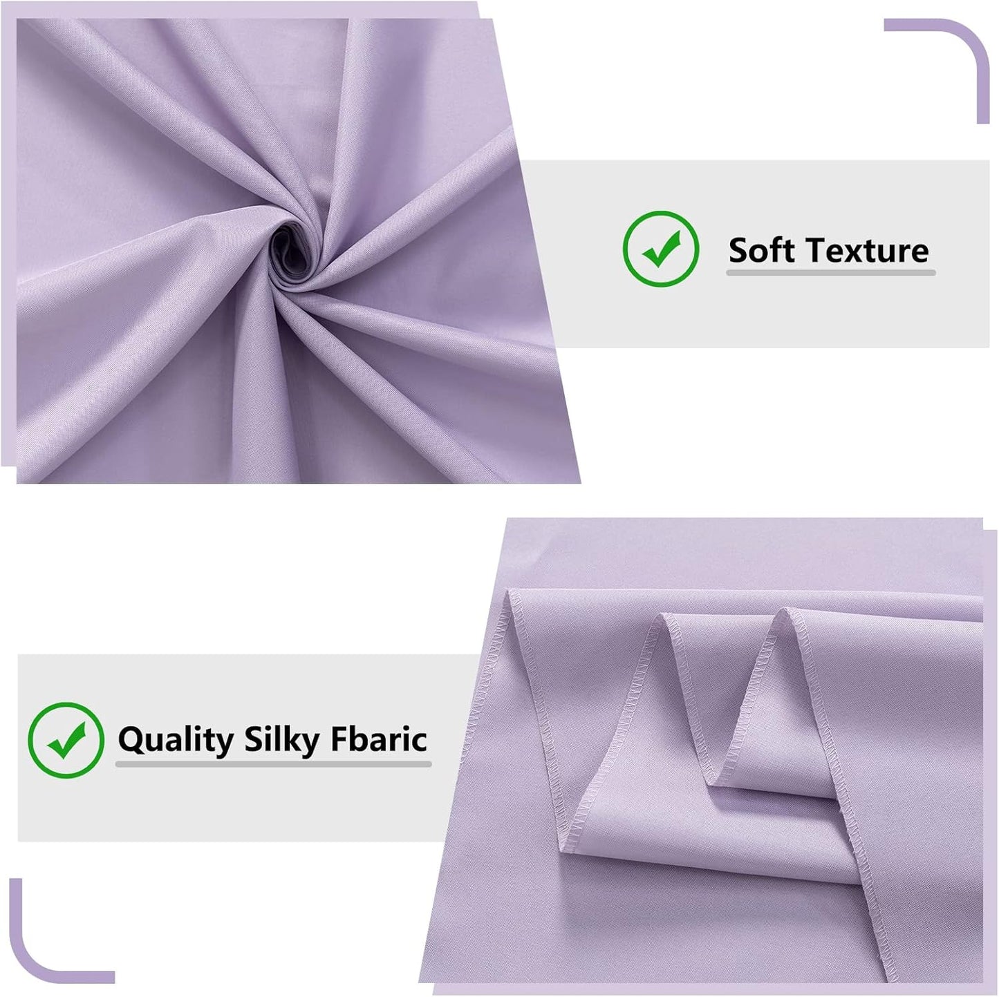 MYSKY HOME 10ft x 10ft Purple Background Curtains - Drapes for Parties, Weddings, Stage & Baby Showers - 2 Panels with Rod Pocket