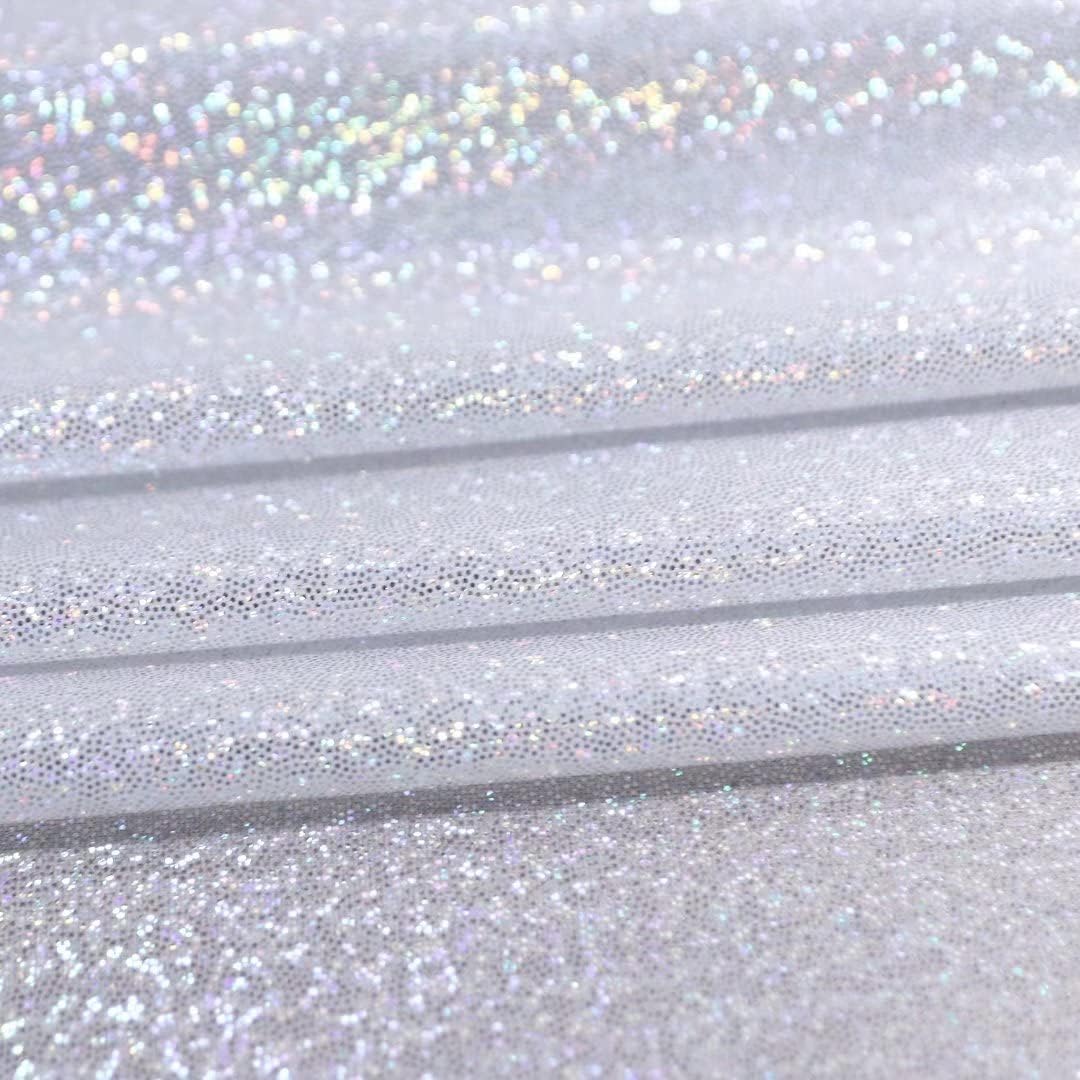 Fitable Silver Sequin Tablecloth for Parties 52x70 Inch - Sparkle Glitter Table Cloth Laser Rectangle Overlay for Wedding Baby Shower Ceremony Birthday Holiday Banquet