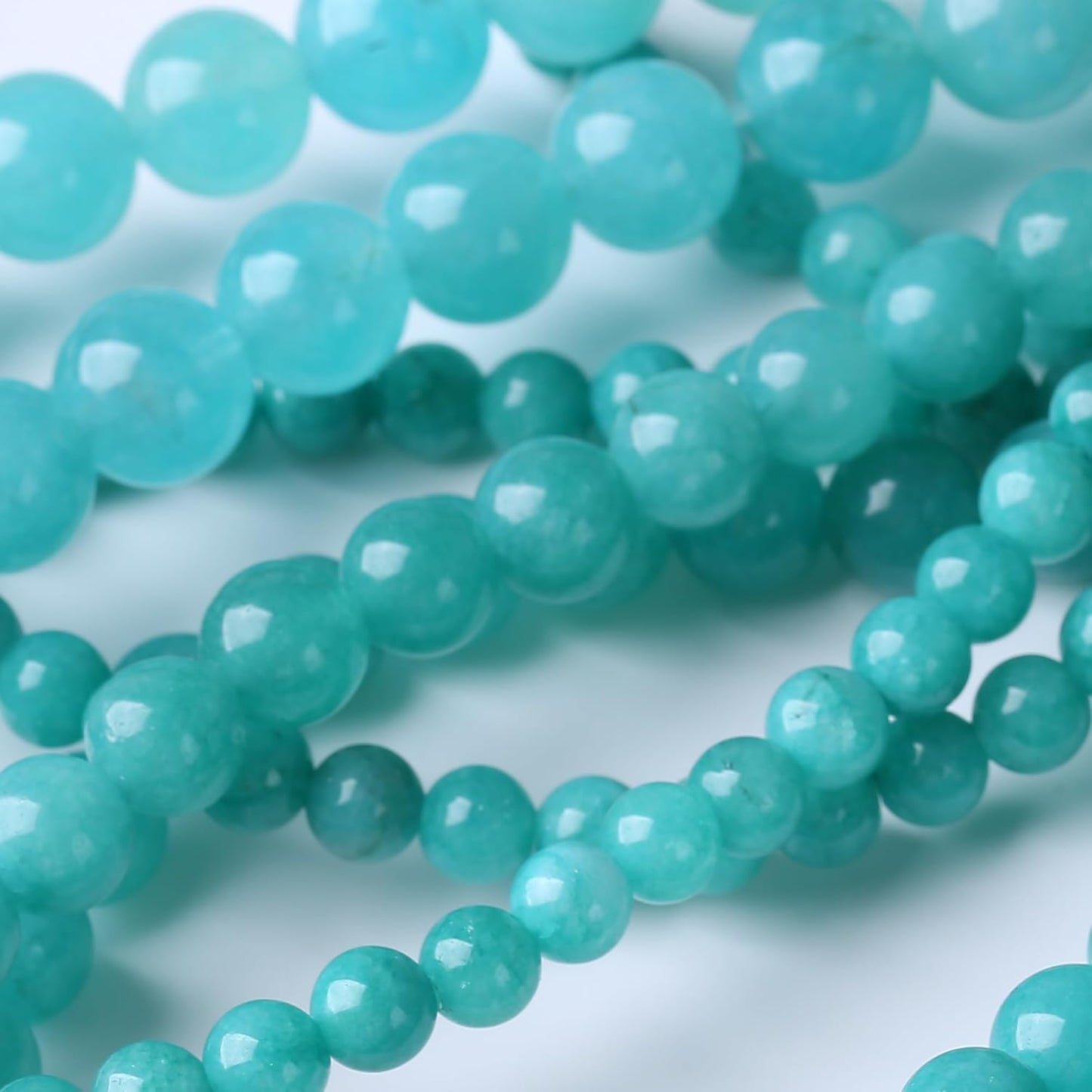 Blue Jade Stone Beads Gemstone Round Crystal Energy Jade Beads Stone Beads for Jewelry Making DIY Bracelet Necklace Jewelry Making 1 Strand 15.5inch 31PCS 12MM