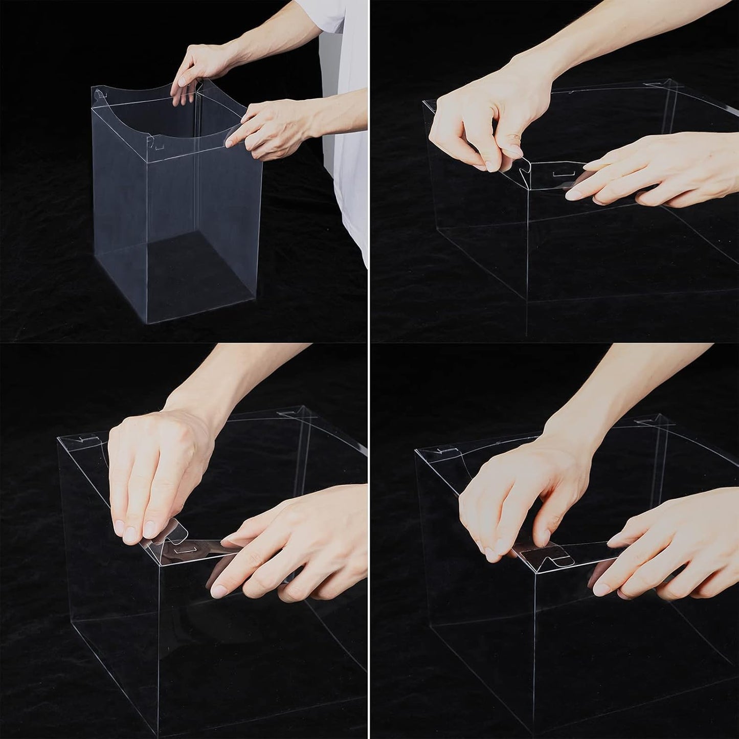 12X12X7inch Clear cake Boxes,Cake Carrier,Disposable Cake Containers, Large Cake box with Ribbon, Ideal for Large 10and 12Inch Cake carry,transparent cake box for birthday Party wedding -White